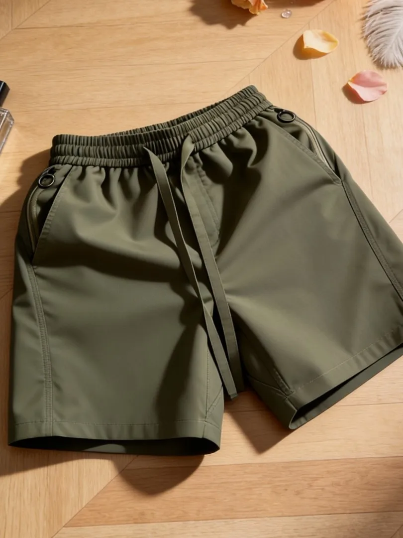 Men's Quick Dry Shorts 2026 Summer New Large Size Five-Quarter Cooling Breathable Simple Straight Leg Beach Pants