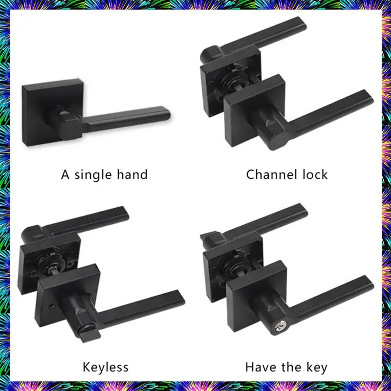 ZIZI 1 Set Kunci Pintu Amerika Set Kunci Pintu Tipe 3 Tuas