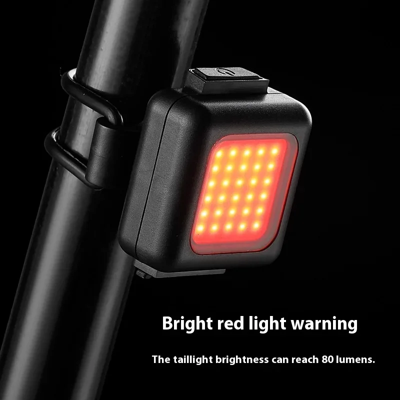 NPY Fashion Mini Bike Lamp White Front Bicycle Light Red Warning Cycling Taillight Waterproof MTB Rear Light Safety Night Riding