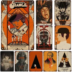 A Clockwork Orange Classic Movie Metal Plate Rusty Vintage Poster Home Bar Club Pub Wall Metal Signs Poster Old Metal Plaque