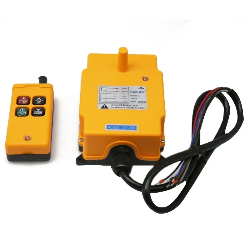 HS-4 AC/DC12~24V OSHS 2 buttons wireless hydraulic industrial radio remote control transmitter and receiver