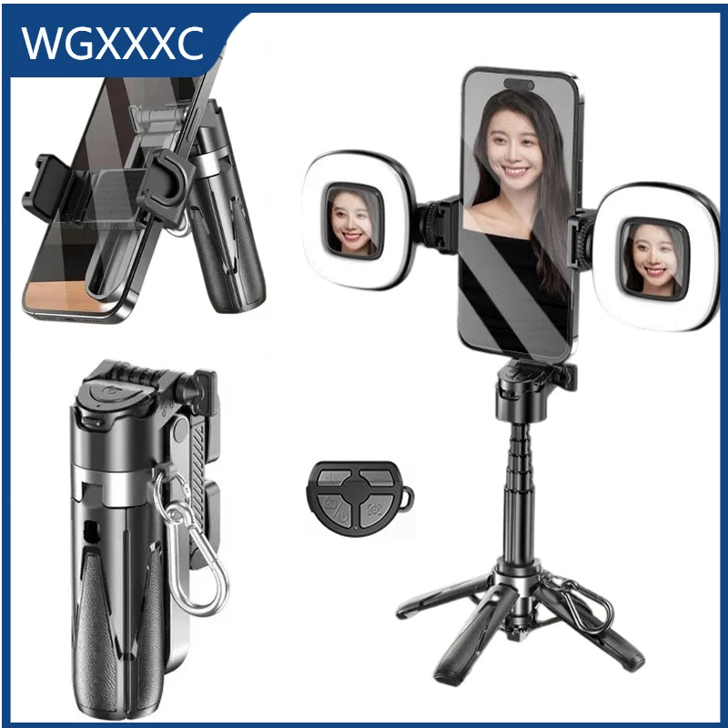 

New Upgrade P15Y Mini Portable Phone Holder Multifunctional Selfie Stick Adds Bluetooth Remote Control Zoom Function Phone Stand