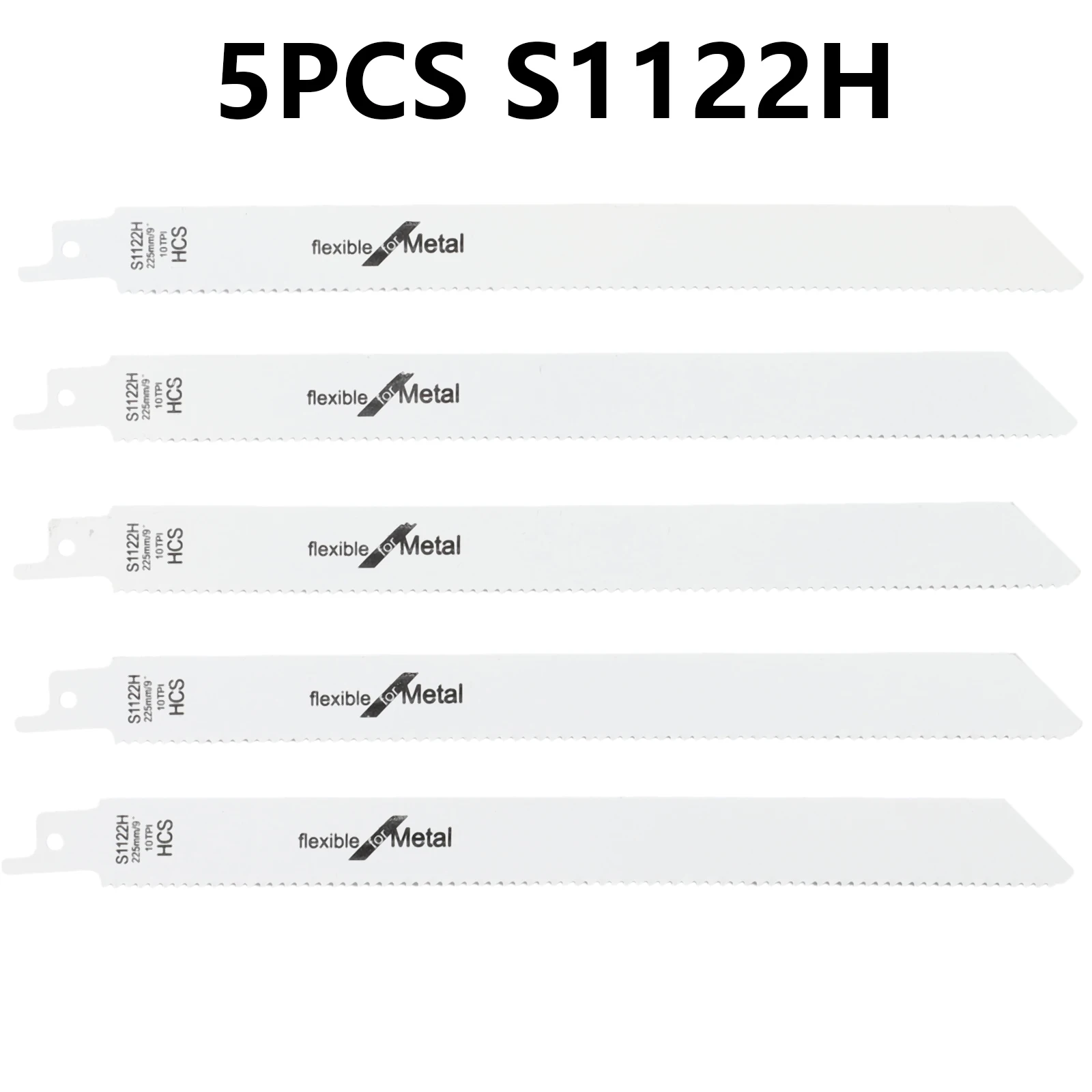 5X 225mm Reciprocating Saw Blade BI-Metal Saber Saw Handsaw Multi Saw Blade For Wood Metal Plastic Pipe Cutting Power Tool