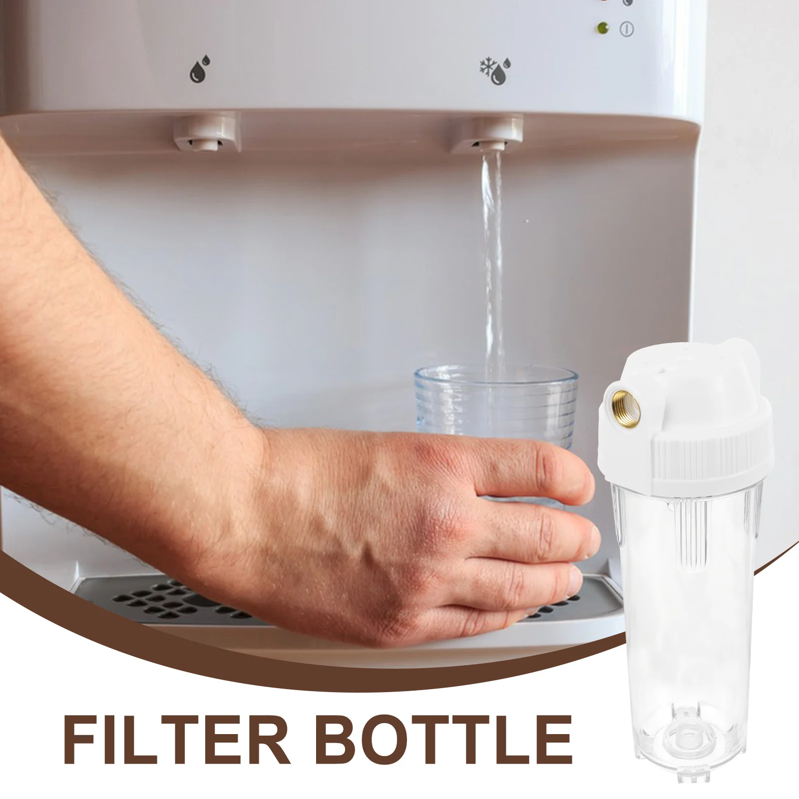 

Replacement Explosion-Proof Water Purifier Filter Bottle Sediment Filtration Bottle for Kitchen and Bathroom Water Purification