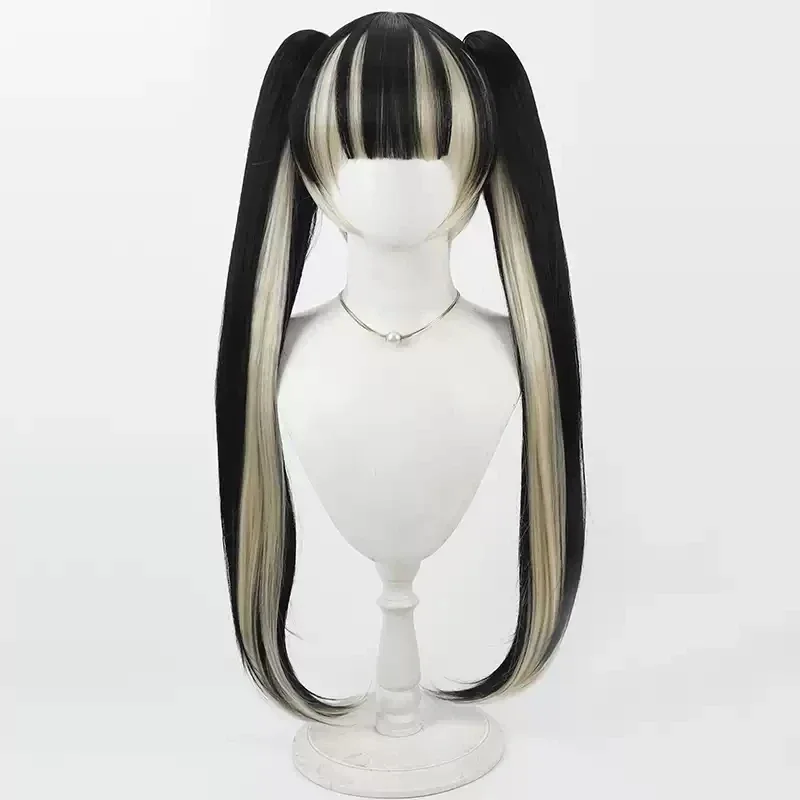 Hololive Virtual YouTuber Juufuutei Raden Cosplay Wig Double Ponytail Heat Resistant Synthetic Hair Halloween Party Role Play