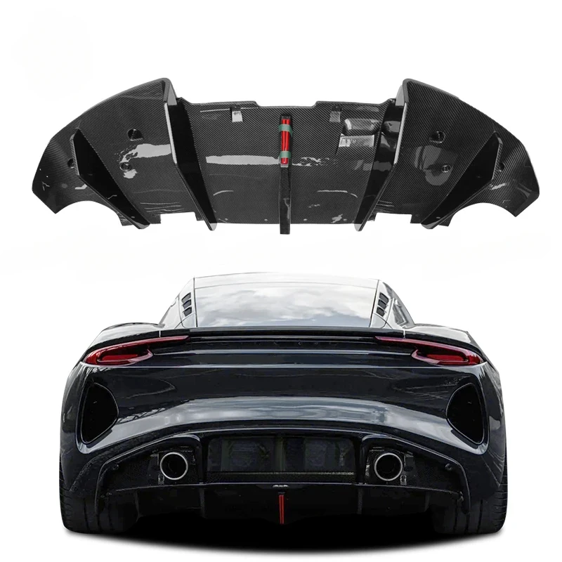 High Quality Dry Carbon Fiber Rear Bumper Diffuser Lip Vor Style For Emira