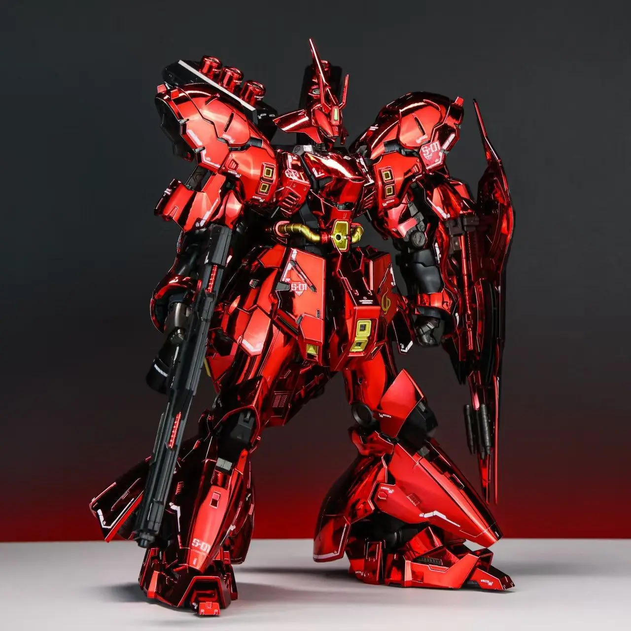 STAR Model RG 1/144 MSN-04 Sazabi Metallic Clear Coating Assembly Model Kits Anime Action Figure  Plastic Robot toys