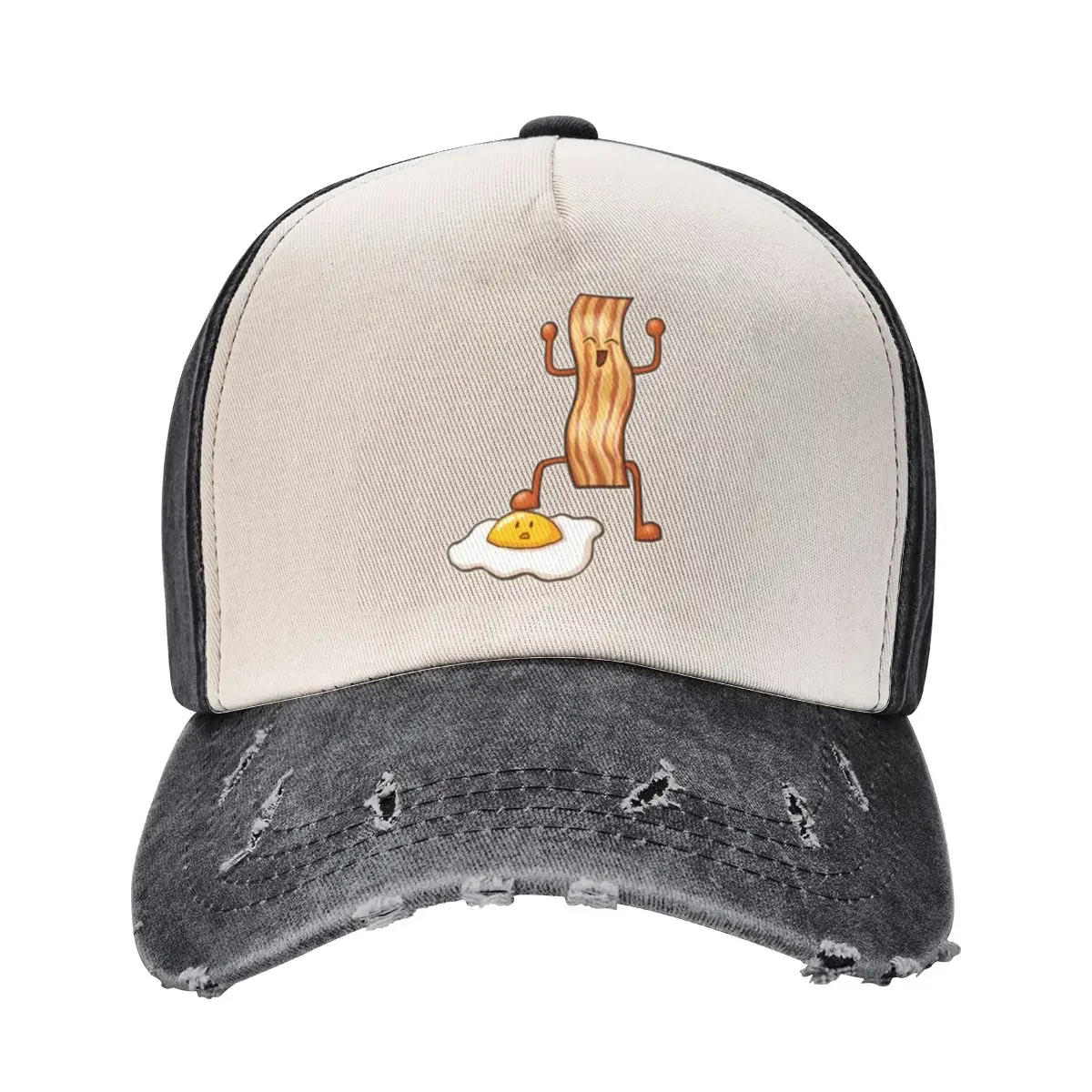 

Bacon VS Egg Baseball Cap Anime Brand Man cap Visor hard hat For Girls Men's