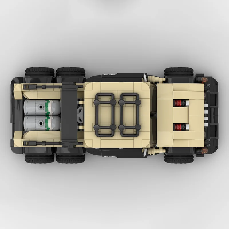 ชุดตัวต่อรถวิศวกรรมแบบโมดูลาร์ 6x6 สำหรับรถออฟโรด เทคโนโลยีชิ้นส่วนประกอบ ของขวัญ ของเล่นชุดประกอบสำหรับคริสต์มาส