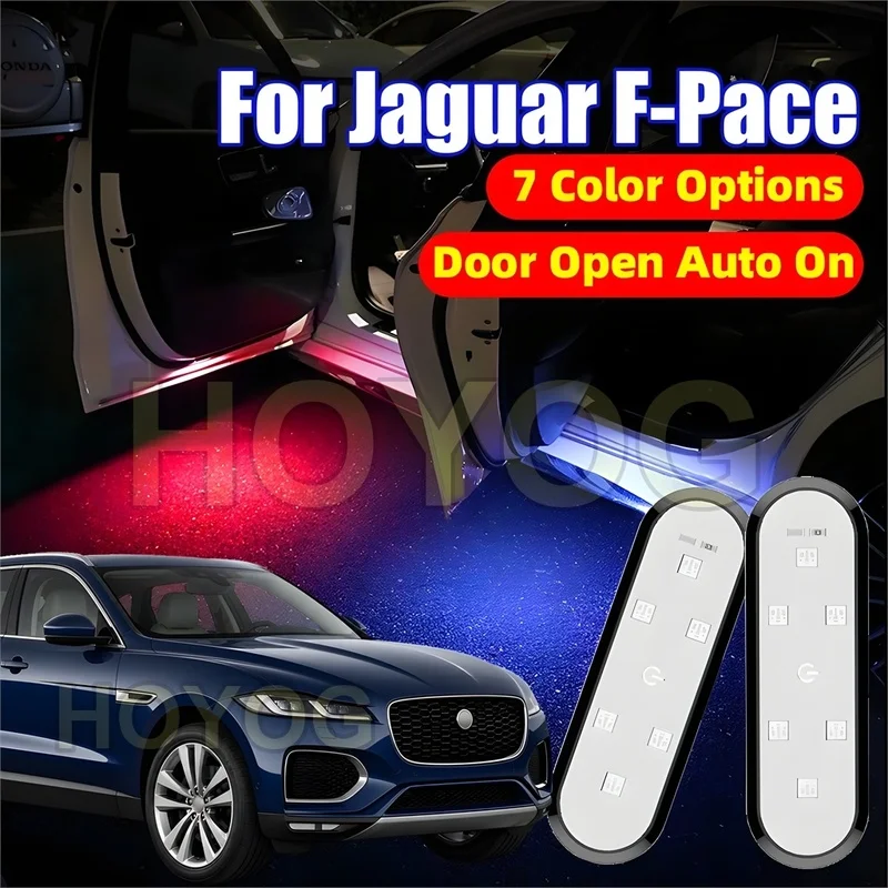 Fit for Jaguar F-Pace 2016-2026 Car Door Welcome Lamp for Entry Lighting with a USB Rechargeable Battery