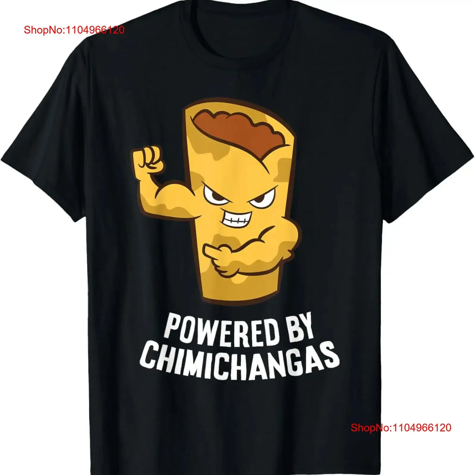 Camiseta con estampado gráfico de Chimichangas Deep Fried Burrito Chimichanga, manga larga o corta, estilo vintage, lavada y elástica