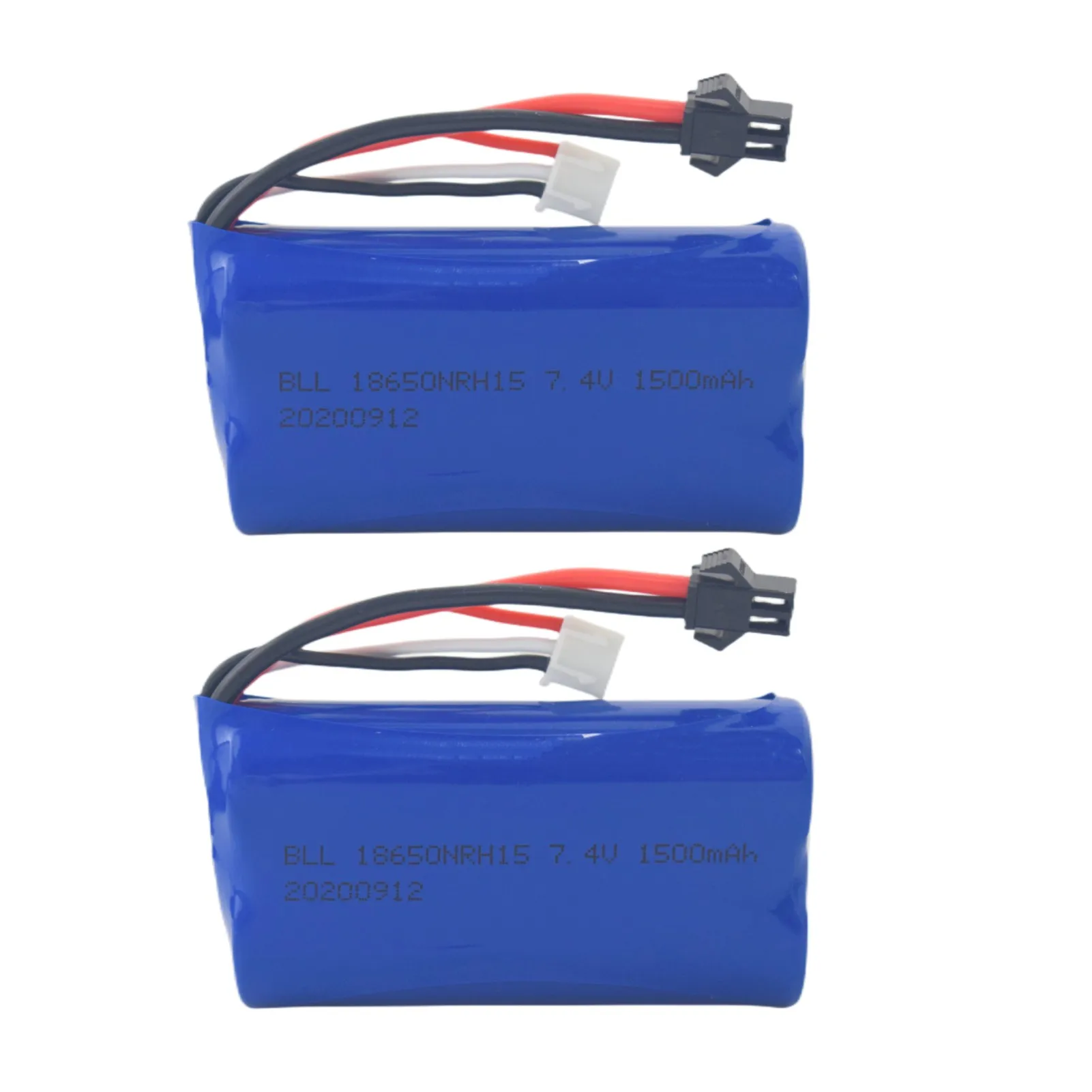 2PCS 7.4V 1500mah high-rate lithium battery for H103  H105 H101 T2 Syma S033G UDI U12A QS 8019 high-speed RC boat