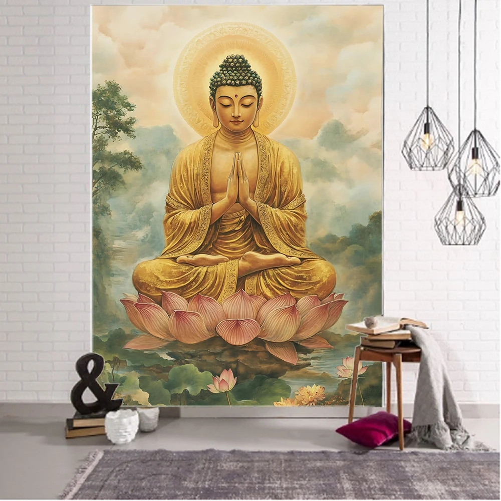 Buddhism, Buddha Statues, Mandala Buddha, Religious Beliefs, Decorative Tapestries, Home Background Decoration