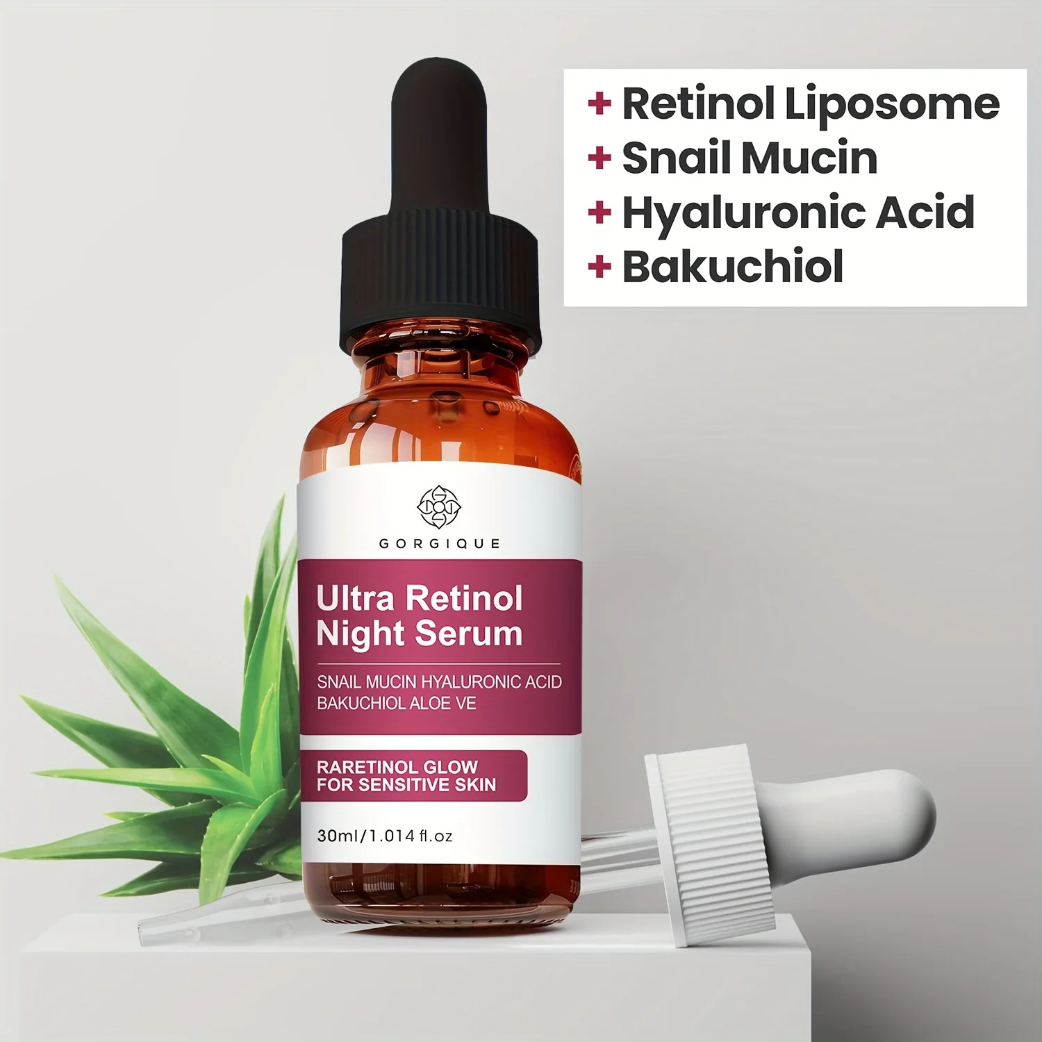 

Retinol Serum Lifting Firming Fade Fine Lines 97.5% Snail Mucin Hyaluronic Acid for Face Glow Recipe Skincare Brightening