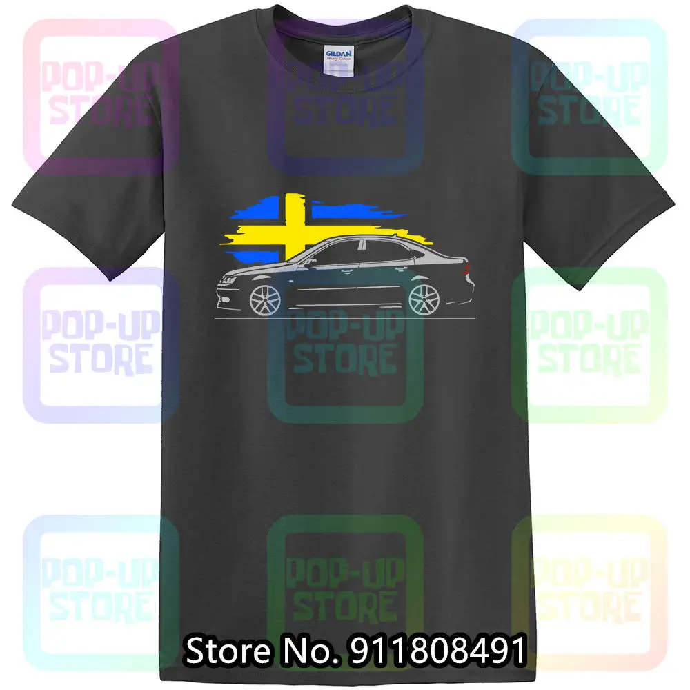 T shirt for saab 9 3 aero fans turbo 9 3x 1 8t 2 8t v6 classic swedish sportscar