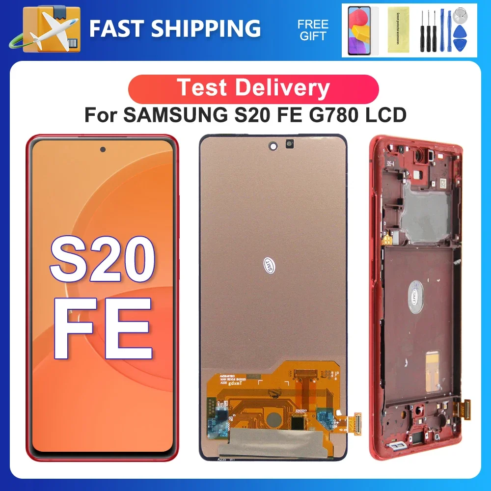 

S20 FE For Samsung 6.5'' For AMOLED G780 G780F G780F/DSM G780G LCD Display Touch Screen Digitizer Assembly Replacement