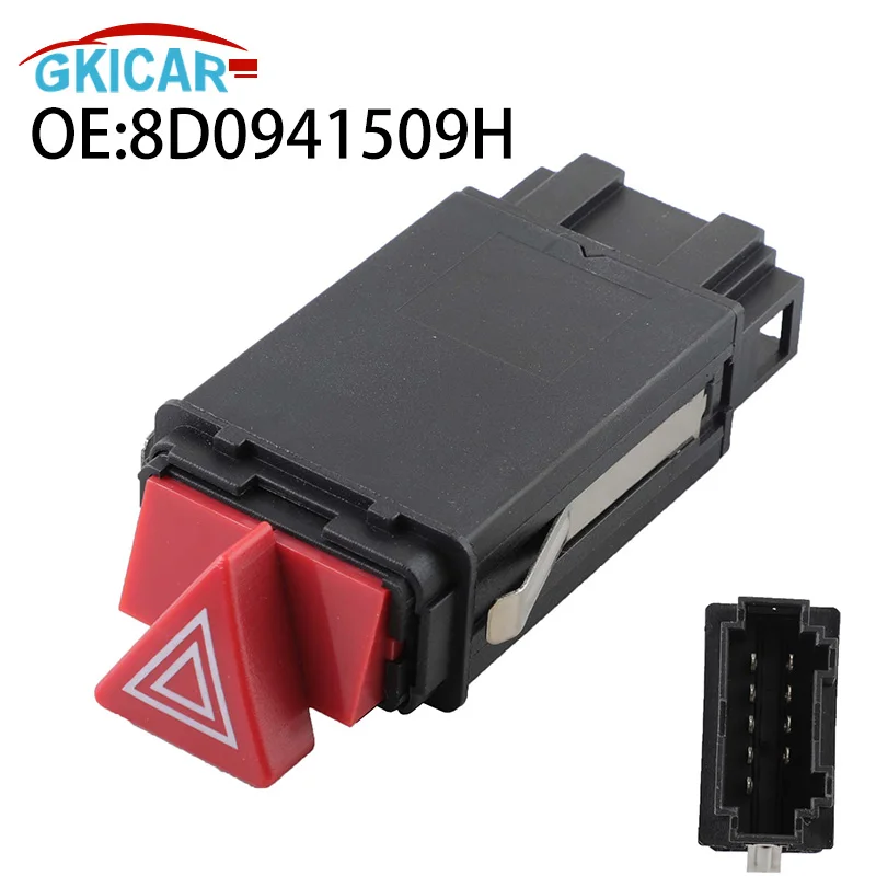 8D0941509H 10 Pins Hazard Warning Emergency Flasher Light Switch 8D0941509H01C 8D0941509K 480941509C For Audi A3 A4 B5 A6 C5