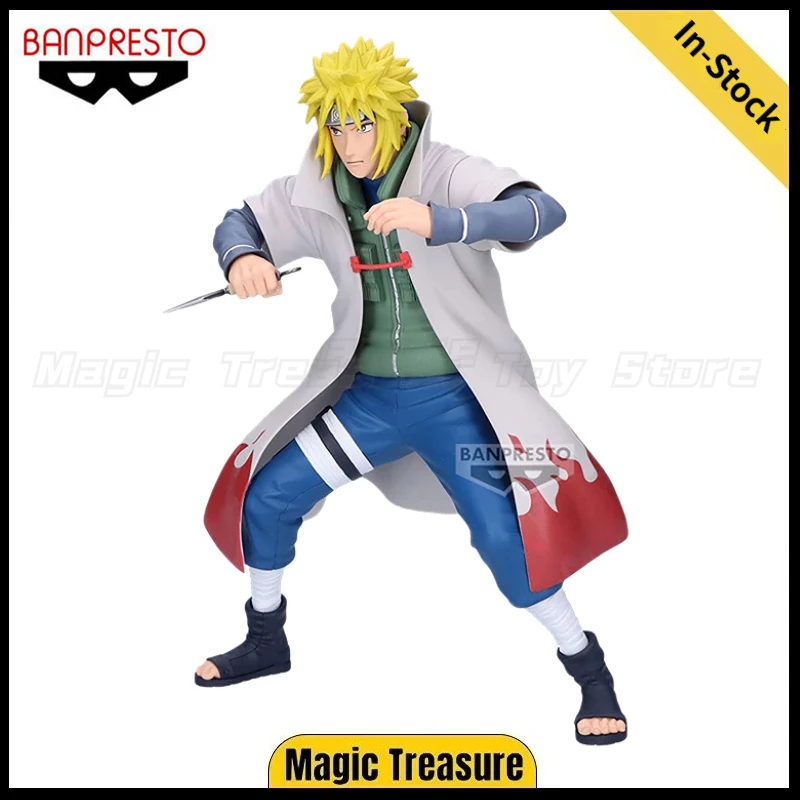 【In stock】 Original BANPRESTO Grandista NARUTO Shippuden Namikaze Minato Figures Animation Ornaments  Gifts