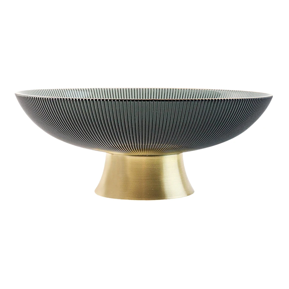 

Glass Fruit Bowl Tall Snacks Plate Household Tray Food Container Dessert Dried Plate Salad Bowls High Grade Material