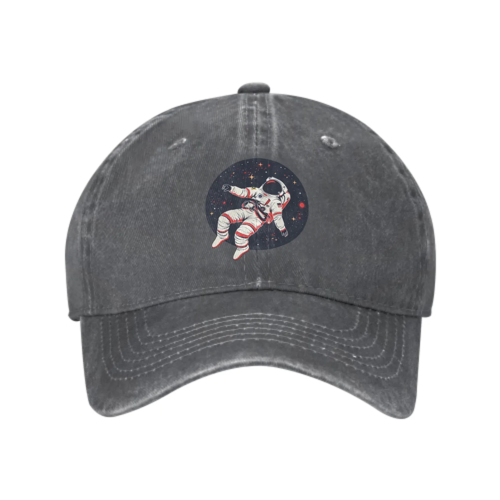 Cartoon Astronaut Denim Baseball Caps Voor Mannen Vrouwen Verstelbare Mode Casual Trucker Hoeden Voor Outdoor Visactiviteiten