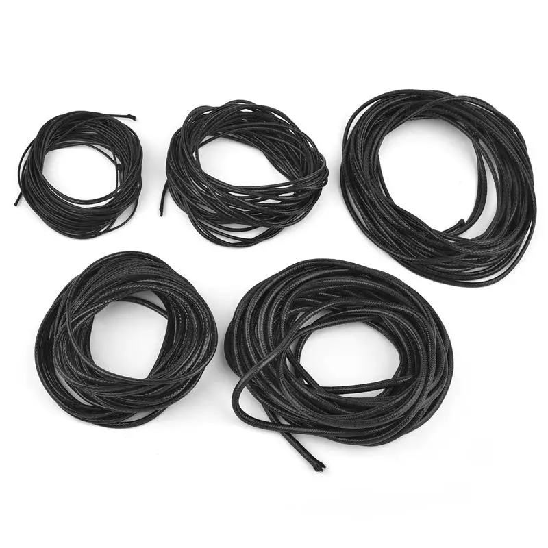 1/1.5/2/2.5/3mm 5Meter Leather Round Thong Cord Wax Rope DIY Necklaces Bracelet Findings Rope String For Jewelry Making Wax Cord image 6