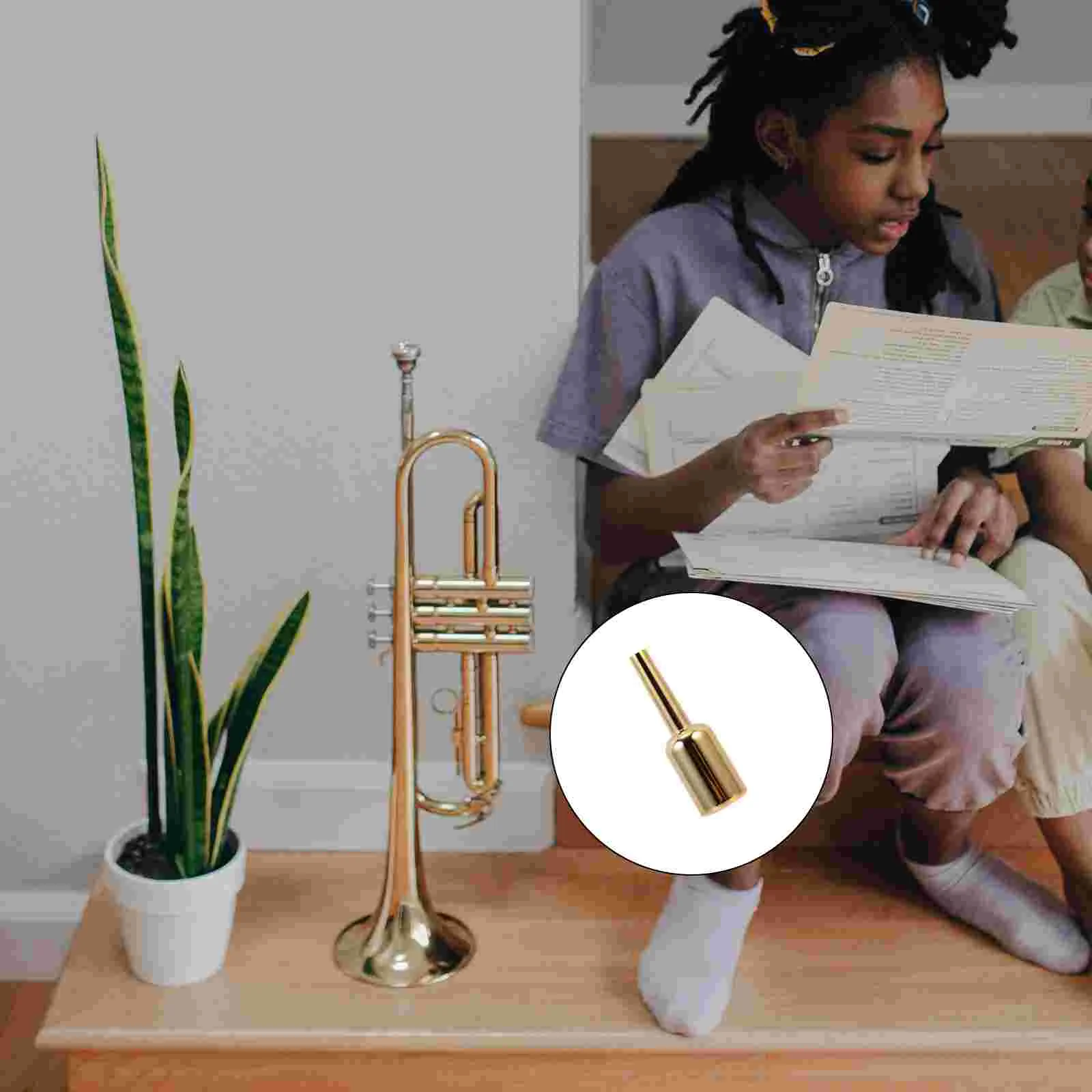 

Trumpet Mouthpiece Professional Accessory Beginner Small Portable for Professionals Part Gilded Replacement Students Compact