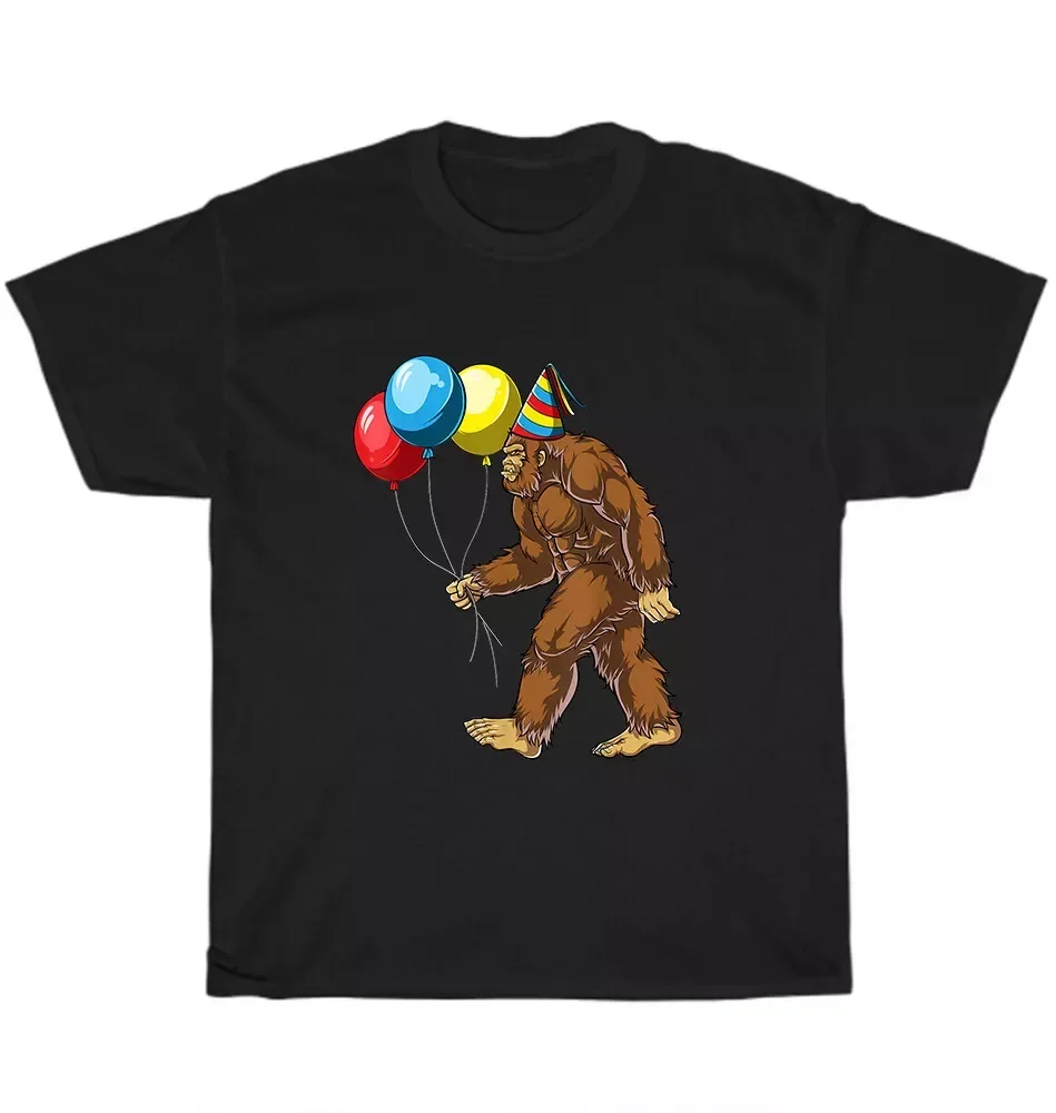 NEW Funny Unisex Sasquatch T-Shirt Bigfoot Birthday Party Hat Balloon