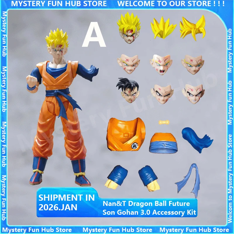 

Nan&T Dragon Ball Future Son Gohan 3.0 Комплект аксессуаров подходит для 1/12 игр, начинающих моделей Goku, игрушек, коллекционных аксессуаров