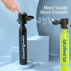 0.5L Mini Scuba Dive Tank, with 5-10 Minutes of Backup Air, Mini Scuba Dive Cylinder & Scuba Diving Oxygen Tank with Hand Pump