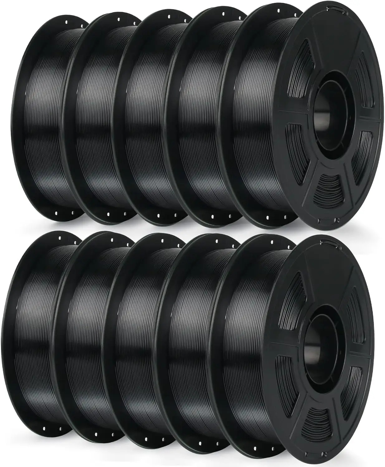 

Набор черного PETG-филамента 10 кг, 1,75 мм для 3D-принтеров FDM, высокая точность +/-0,02 мм, высокая прочность