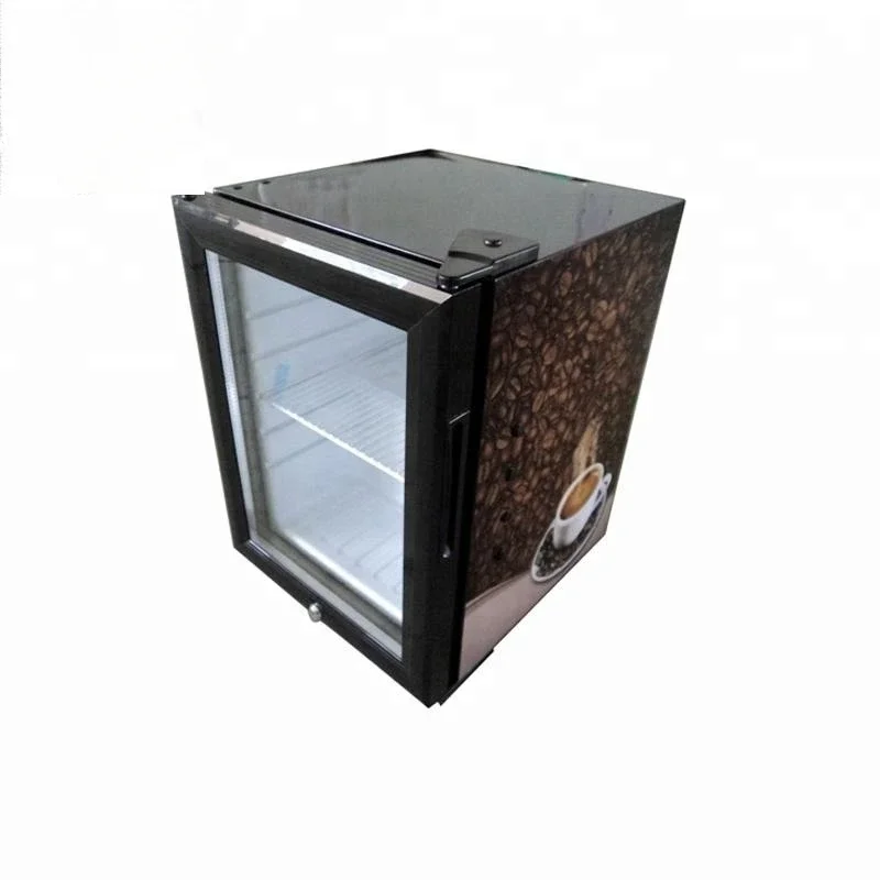 Hot sales21L Tabletop Glass Door Mini Refrigerator for Energy Drink Promotion