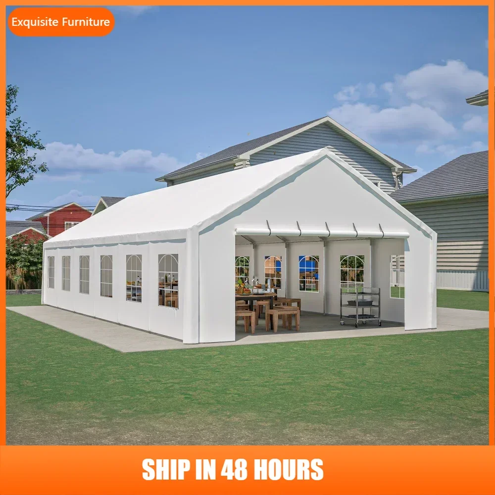 

20x40FT Party Tent Heavy Duty, Large Wedding Event Shelters with 3 Carry Bags & Removable Sidewalls, Outdoor Canopy Gazebo