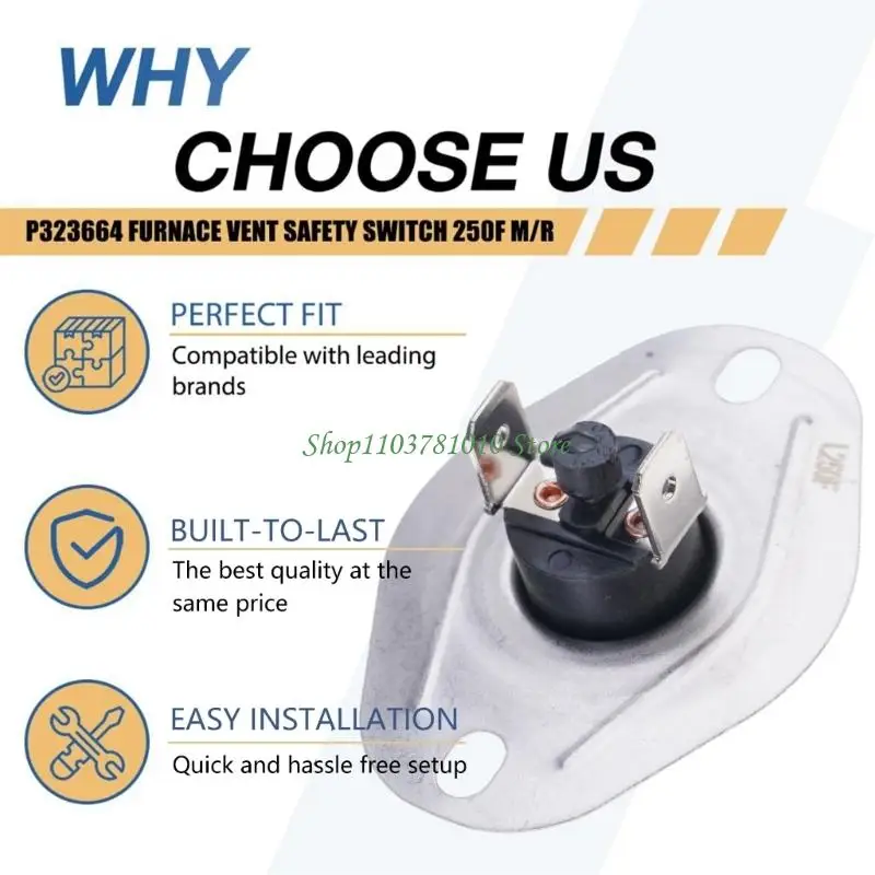 U55D P323664 Ventilation Safety Switches Manual Reset Temperature Limit Switches Replacement Parts