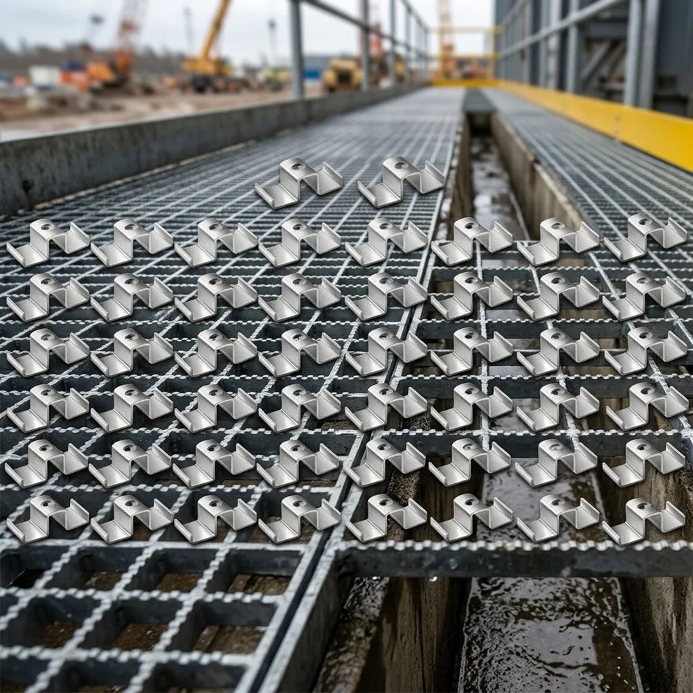 Industrial Applications As Shown Grating Fastener Metal Grating Clips Enhanced Safety Galvanized Steel For Drainage Systems