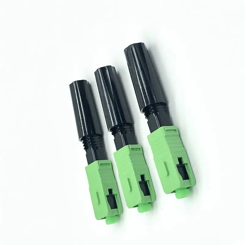 SC APC Optic Fiber Quick Connector For FTTH Reusable Fusion Fiber Optical Cold Coupler Adapter Connect Tools