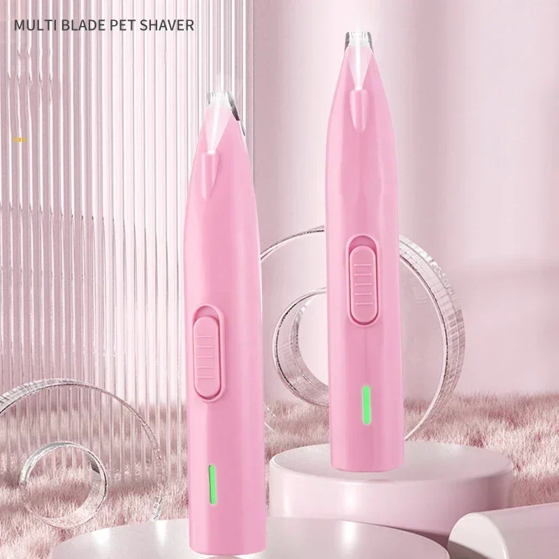 Tijeras eléctricas de empuje para mascotas, afeitadora de pies para gatos, afeitadora especial de pelo para perros, atenuador eléctrico silencioso, artefacto de pedicura con garra de gato