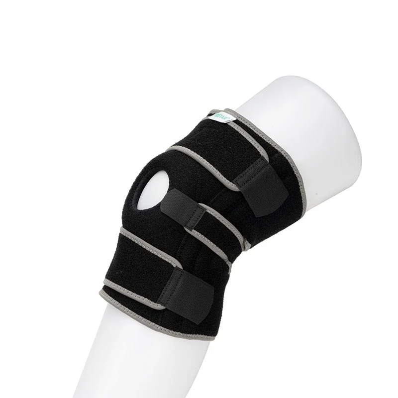 Wholesale Adjustable Unisex Knee Brace Stabilizer With Silicone Washer Anti-Slip Sports Protector Knee Support Brace fast