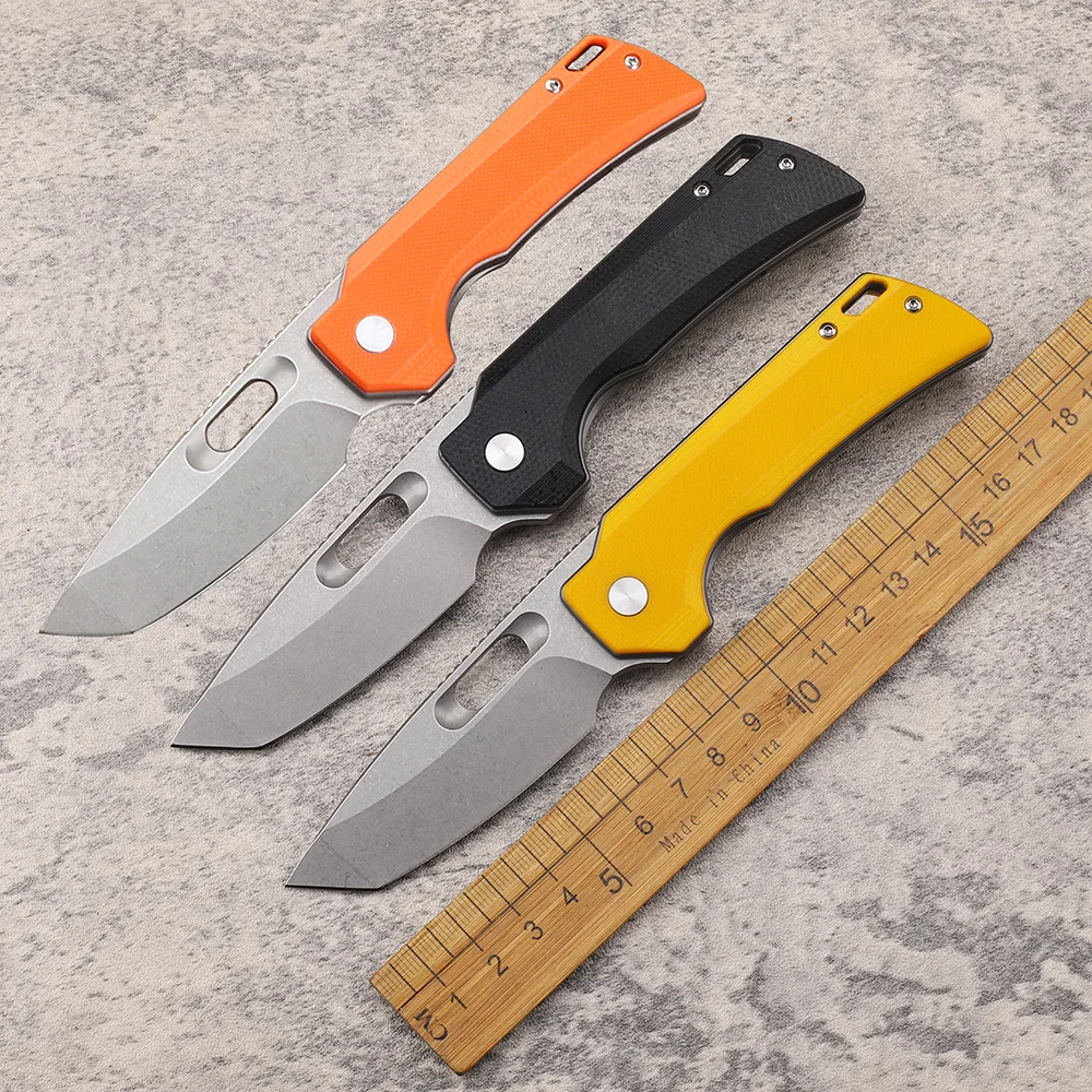 

14C28N Ceramic Bearing G10 Hunting EDC Tool Folding Camping Mountaineering Fishing Practical Knife