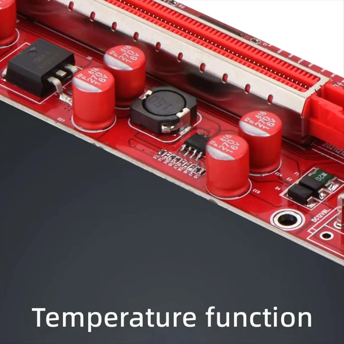 Super Sale PCIE Riser 013 Pro PCI Express X16 6Pin USB 3.0 LED Temperature for Bitcoin Miner Mining V013 Pro GPU Riser