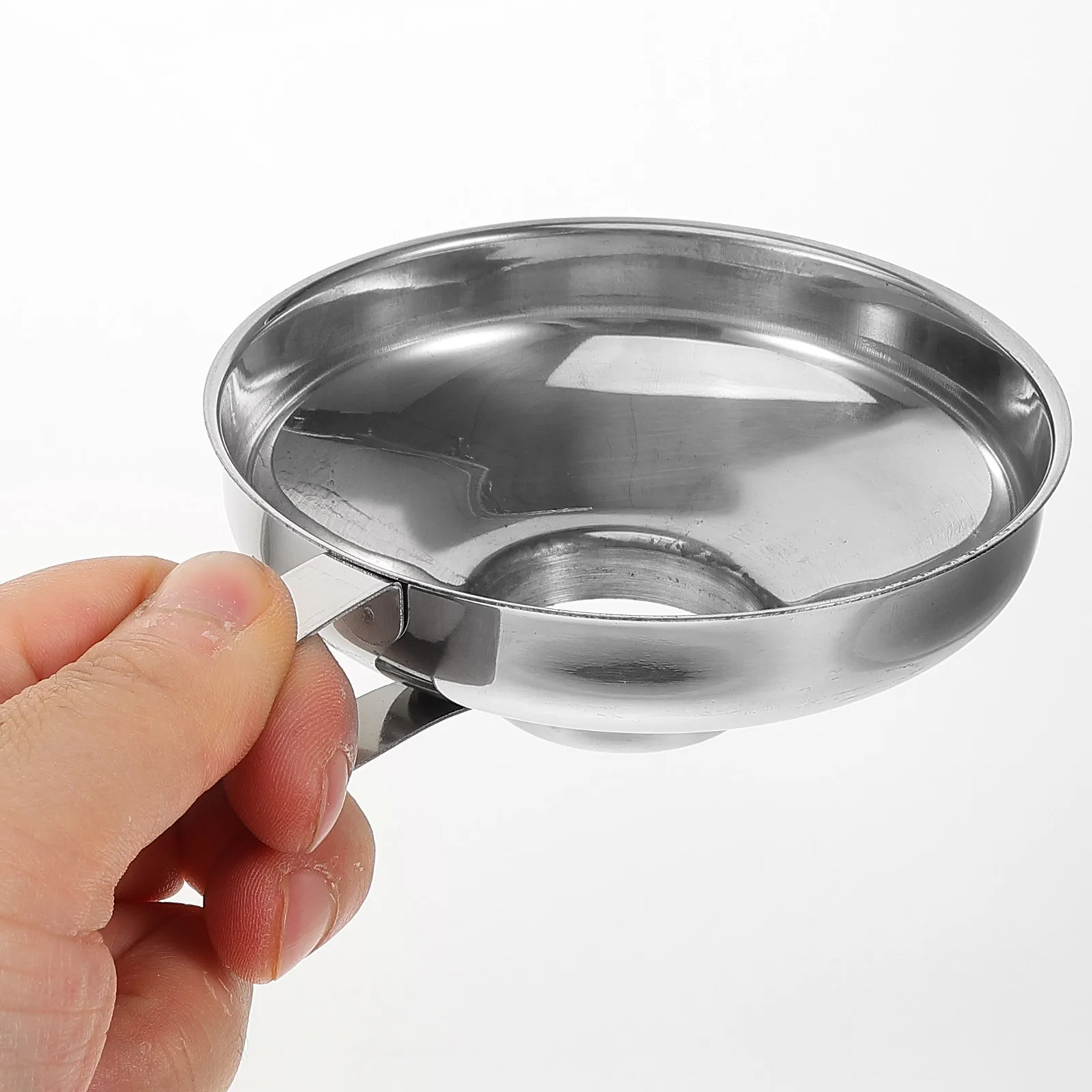 

2 Pcs Stainless Steel Wide Mouth Funnel Filling Bottles Metal Cremation Ashes Kit for Kitchen Use Keepsake Jewelry Small