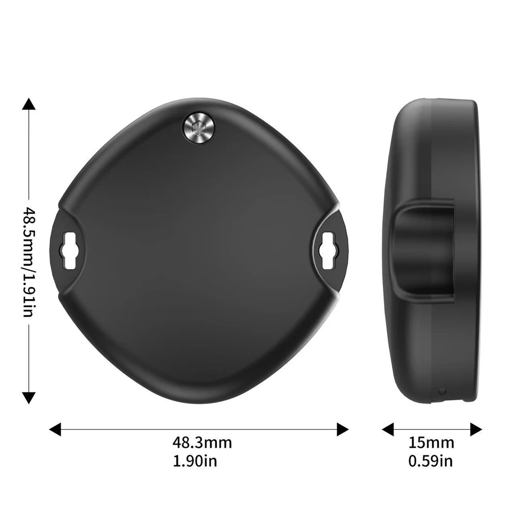2/1pcs voor Airtag Magnetische Zelfklevende Case Verborgen Zwarte Beschermhoes met Kabelbinder Houder Binding Tape Tracker voor Auto Fiets