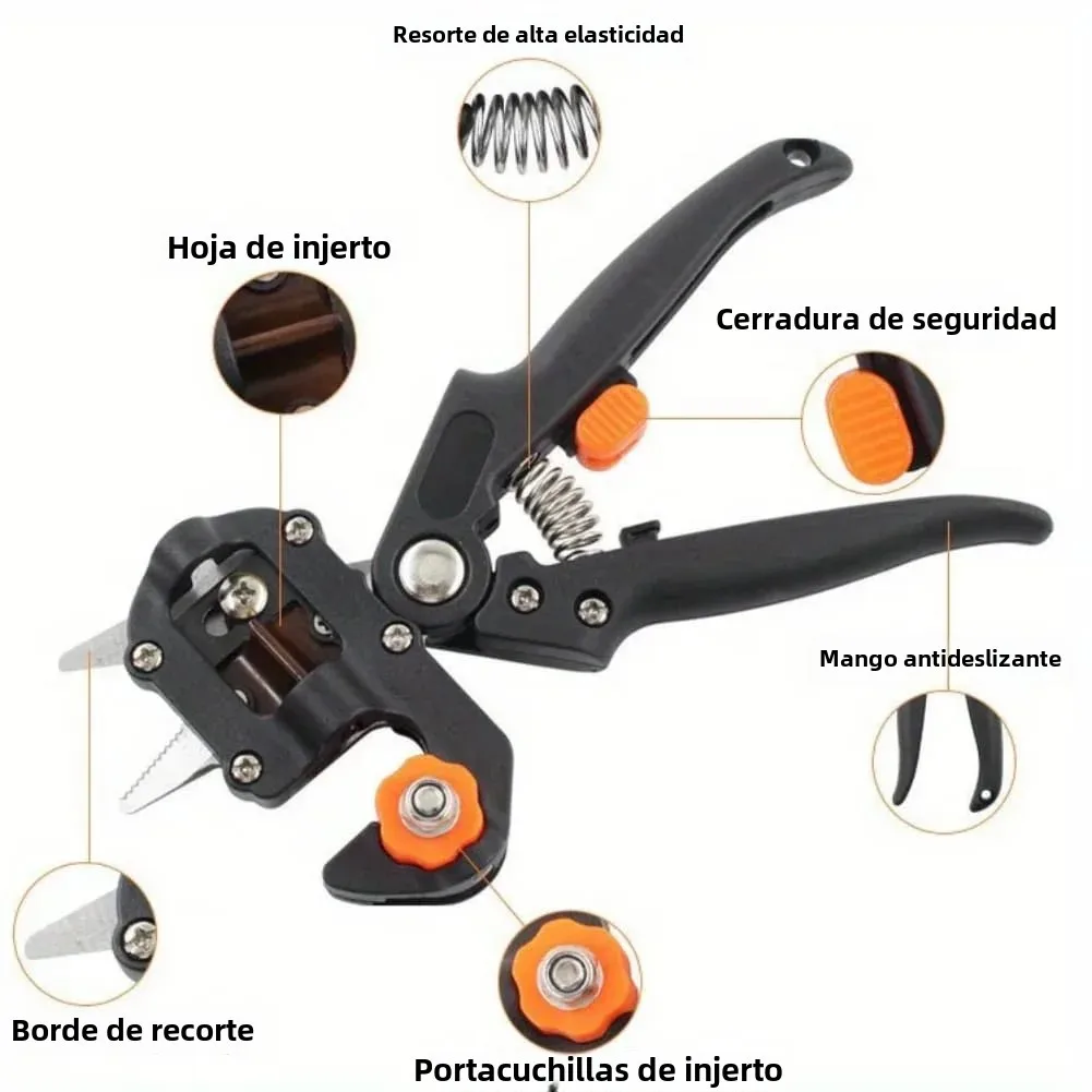 2 In 1 Garden Grafting Farming Pruning Shear Multifunctional Fruit Tree Plant Branch Vine Cutting Garden Pruning Tool Kits