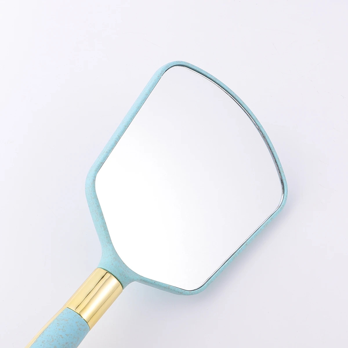 

Handle Mirror Square Durable Clear Lightweight ABS Glass Store Makeup Mirror Blue