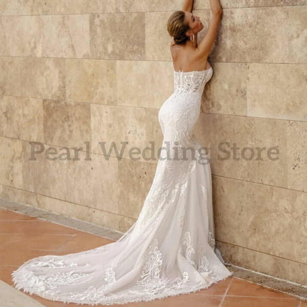 Abito da sposa Cape Sweetheart Mermaid Appliques di fascia alta abiti da sposa in due pezzi abiti da sposa squisiti e splendidi