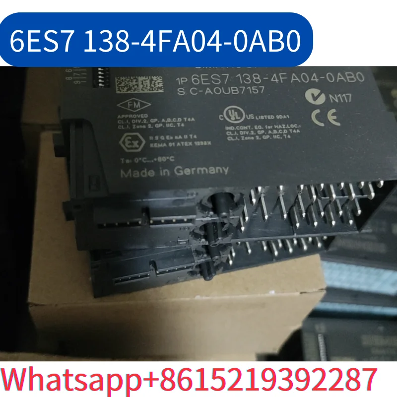 second-hand 6ES7 138-4FA04-0AB0 module tested ok