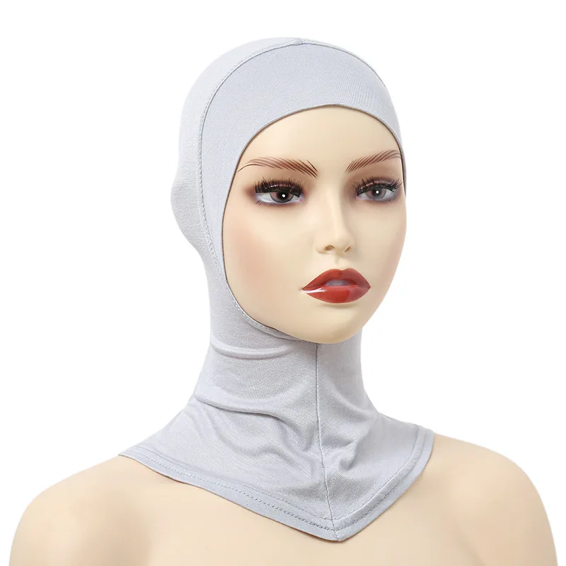 Turban Caps for Women Muslim Underscarf Modal Hijab Inner Caps Stretchy Full Cover Shawl Cap Full Neck Coverage