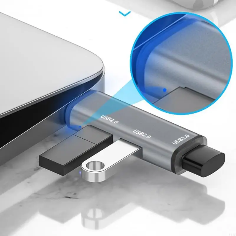 E1PF USB 3.0ハブ5GBPS高速3ポートスプリッター同時にU-Diskハードドライブプリンターキーボードに3 USBデバイス