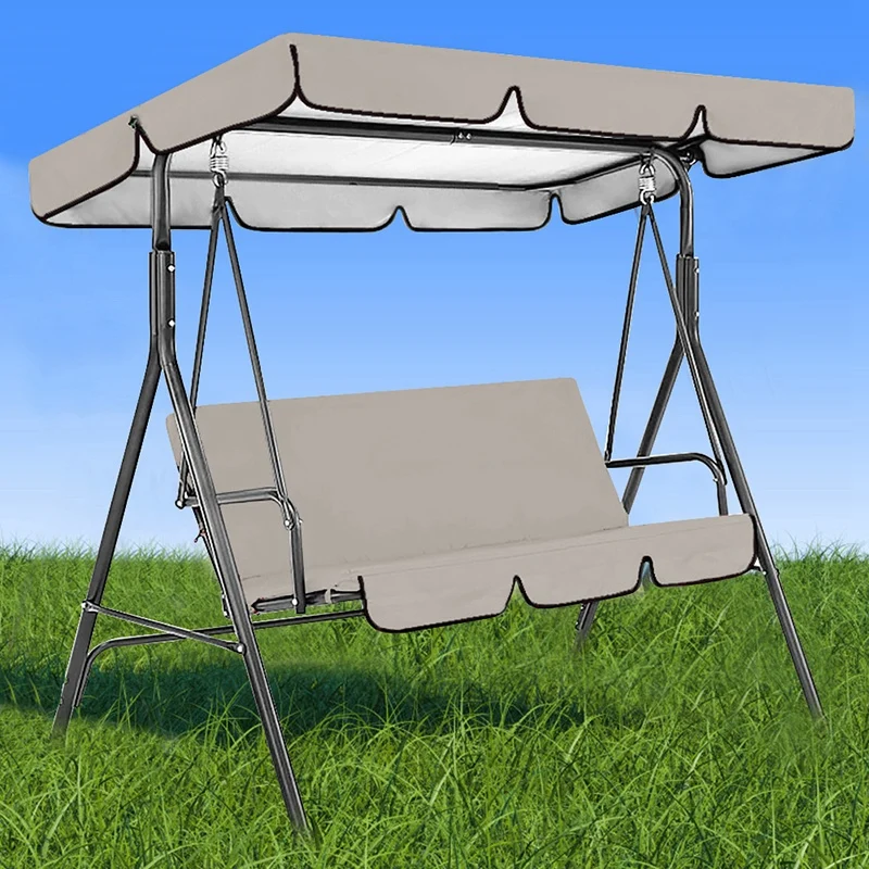 Patio Swing Seat Cover+Top Cover Waterproof Camp Hammock Chair Set Canopy Cover For Home Yard Relaxation Ornaments