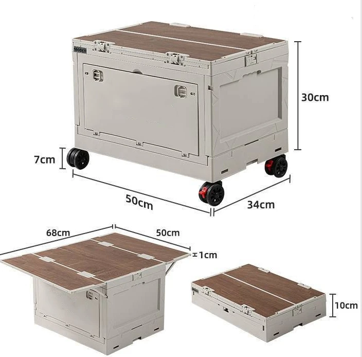 large-plastic-storage-box-collapsible-outdoor-camping-box-with-wood-lid-durable-folding-stackable-camping-bin