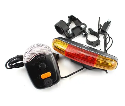 Multifunctional Bicycle Turn  Signal Lamp Tail Light With Electric Horn Brake Light Xc-408